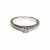 Solitario Oro Blanco 18kt