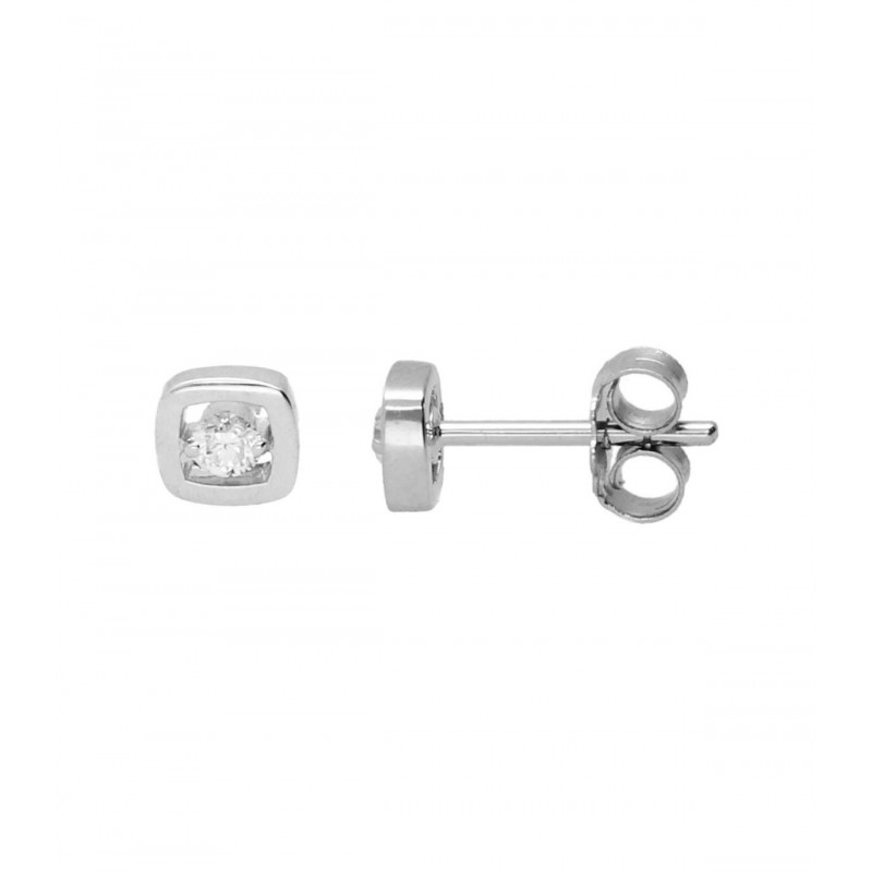 Pendientes Oro Blanco 18Kt