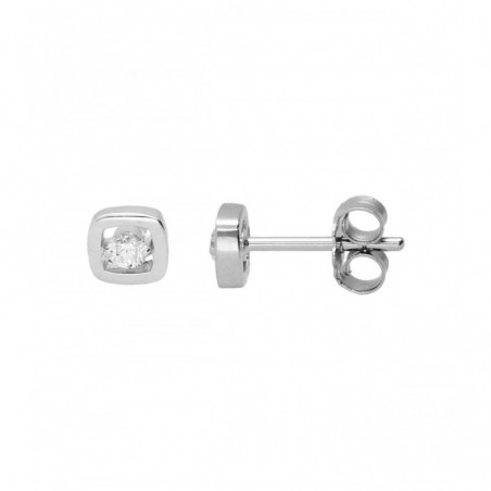 Pendientes Oro Blanco 18Kt