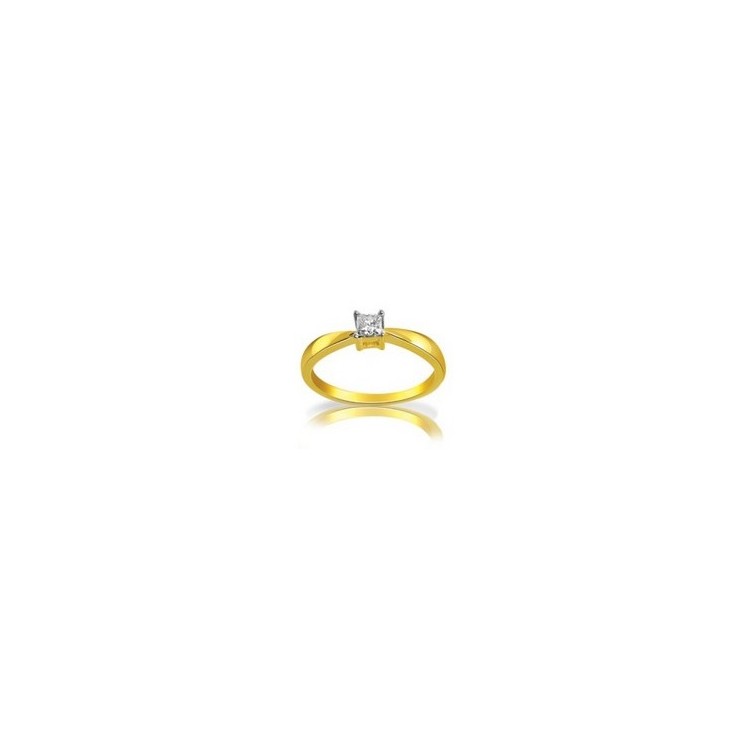 Solitario Oro 18kt