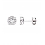 Pendientes Oro Blanco 18Kt